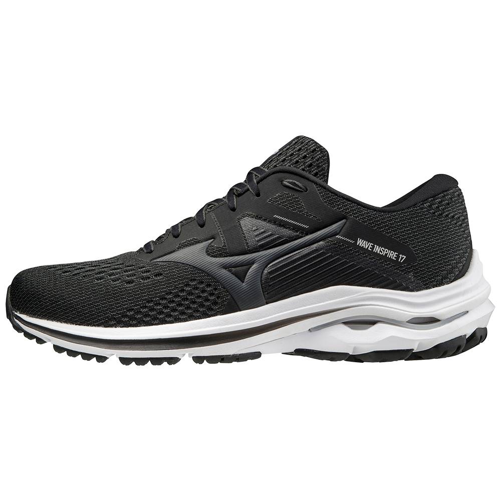 Panske Bezecke Topanky Mizuno Wave Inspire 17 2E (Wide) Tmavo Siva Vypredaj CZOL83209